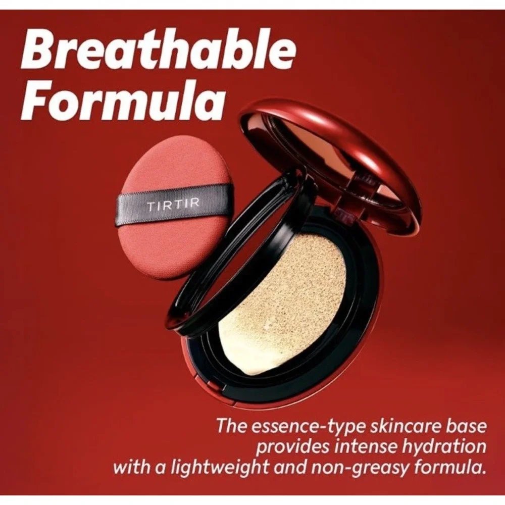 NEW‎ TIRTIR Mask Fit Red Cushion Foundation 15C Fair Porcelain (0.63 Fl Oz)